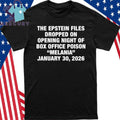 The Epstein Files Dropped On Opening Night Of Box Office Poison Melania January 30, 2026 Shirt