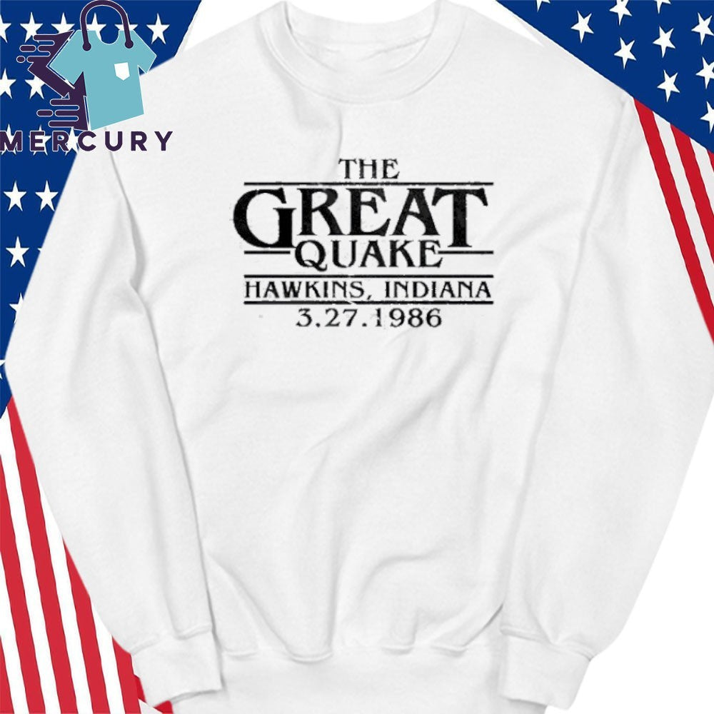 The Great Quake Hawkins Indiana 1986 Shirt