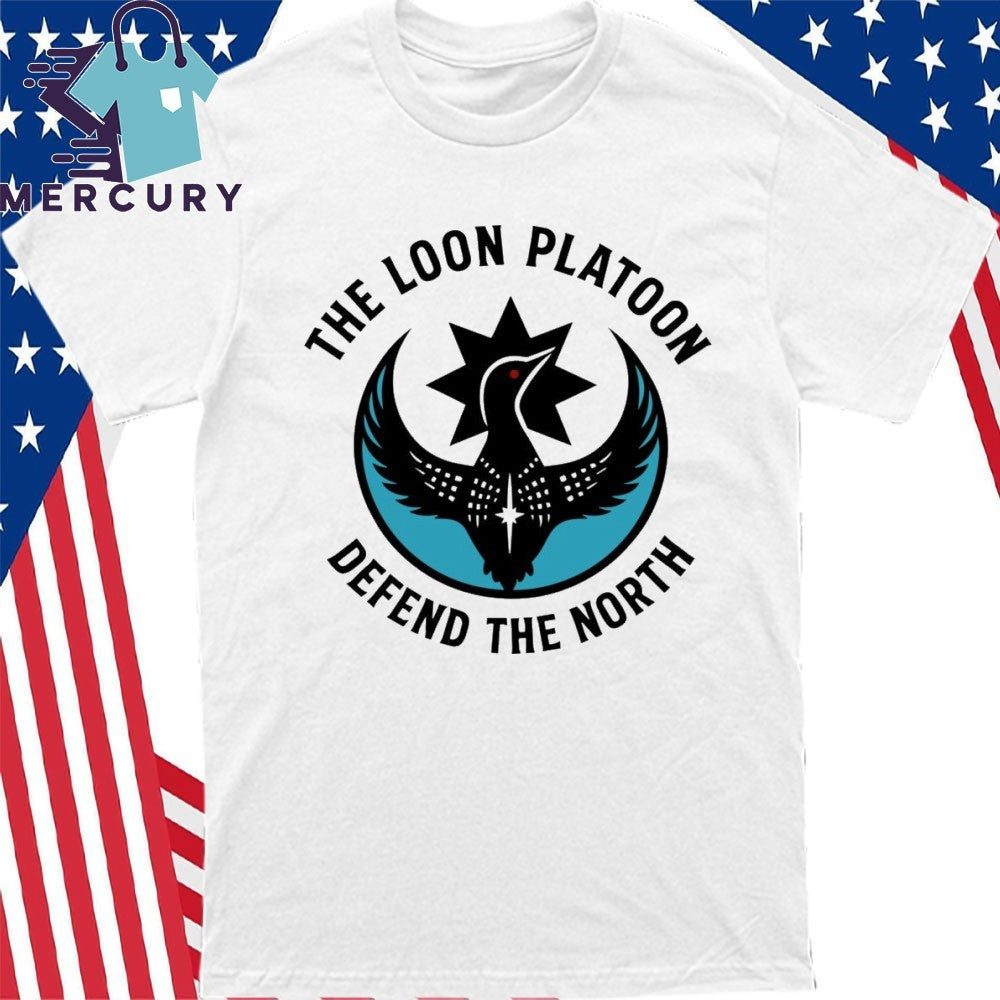 The Loon Platoon Defend The North Rebel Loon Platoon Minnesota Shirt