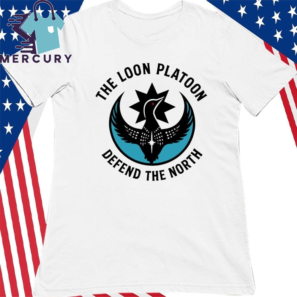 The Loon Platoon Defend The North Rebel Loon Platoon Minnesota Shirt