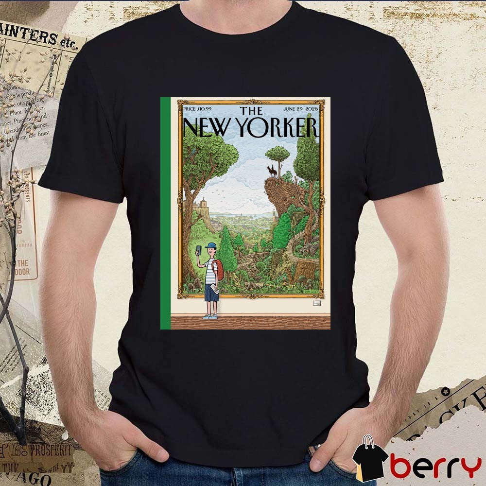 The New Yorker Tom Gauld’s June 29, 2026 Landscape Portrait Poster t-shirt