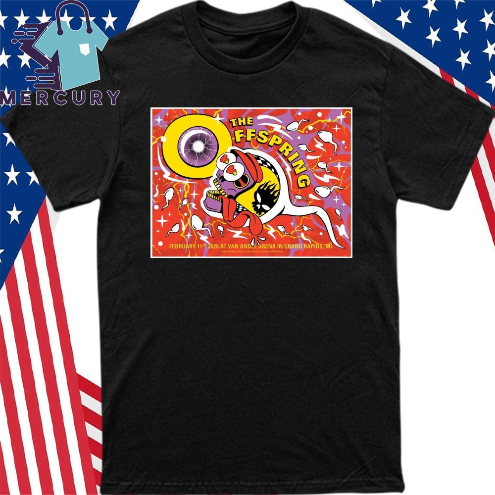 The Offspring February 11, 2026 At Van Andel Arena In Grand Rapids, MI Postre Shirt