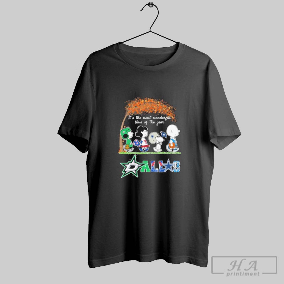 Official The Peanuts Love Fall Dallas Sports Teams