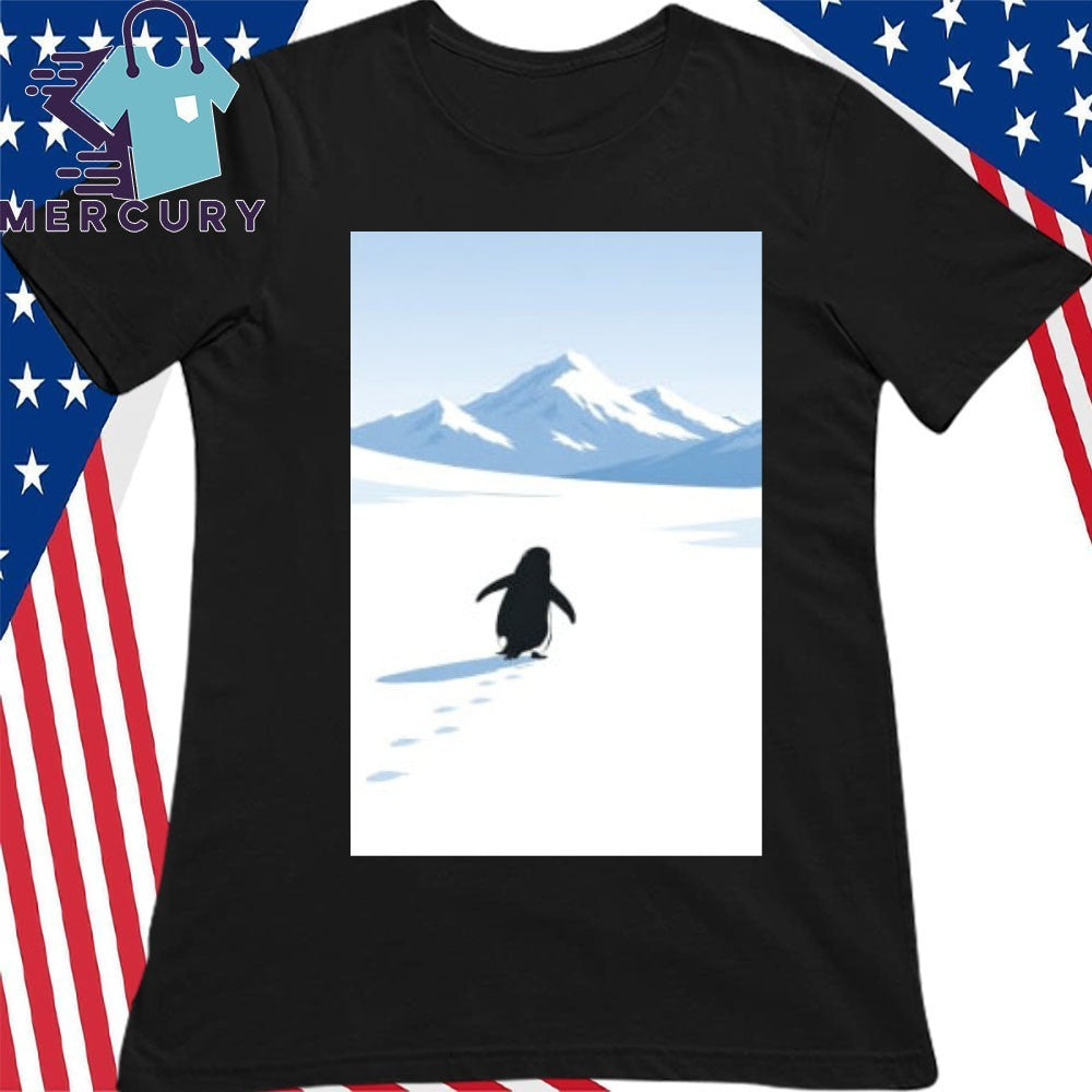 The Penguin Headed for The Mountains Shirt