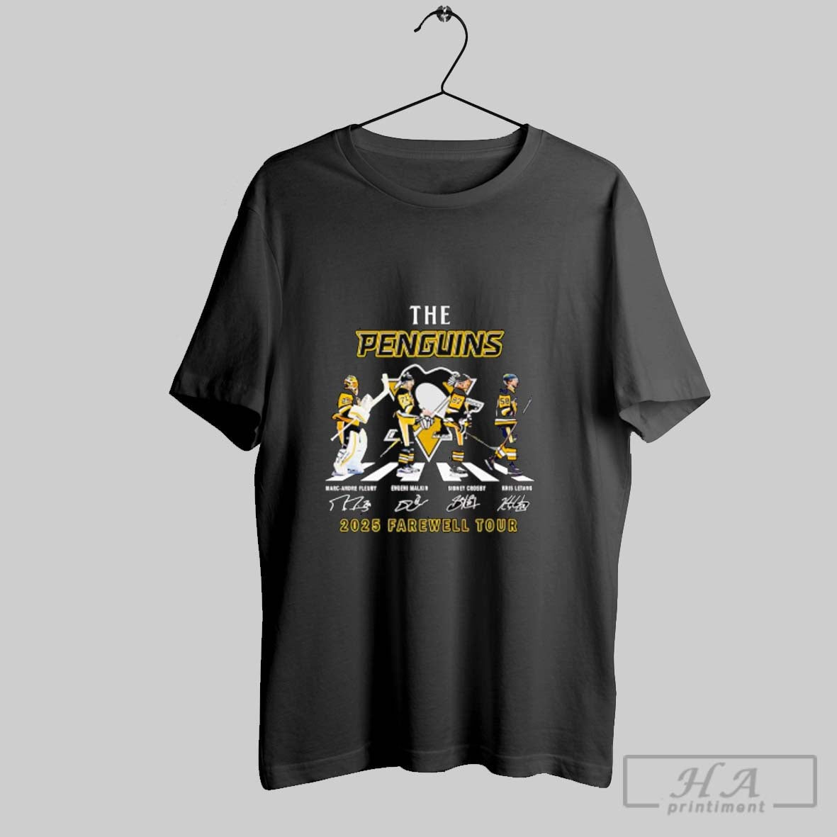 Official The Pittsburgh Penguins Hockey Walking Across Farewell Tour 2025 Signatures