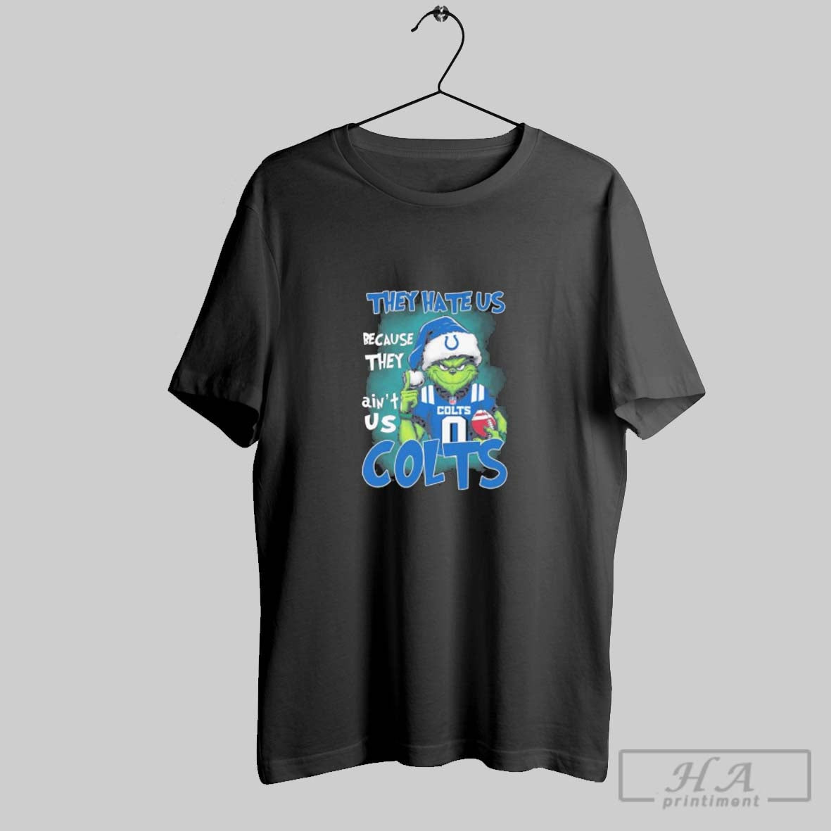 Official They Hate Us Cause They Aint Us Grinch Indianapolis Colts Christmas