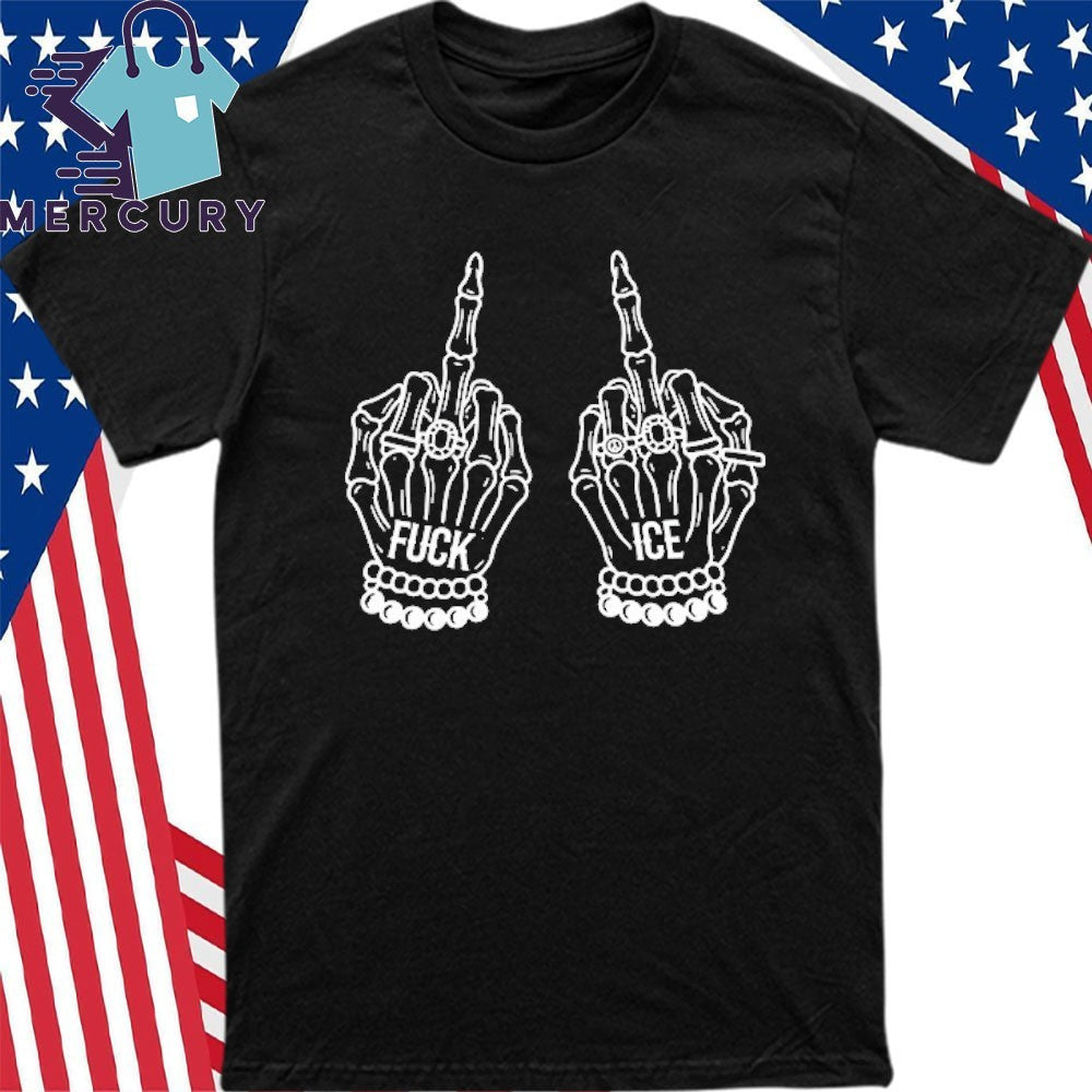 Trump Fuck Ice Middle Finger Shirt