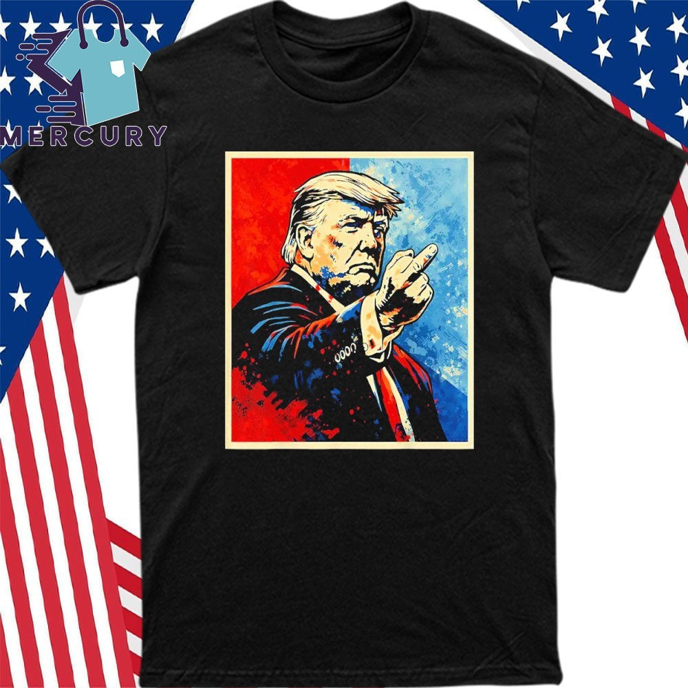 Trump Middle Finger 2026 Meme Vintage Funny Shirt