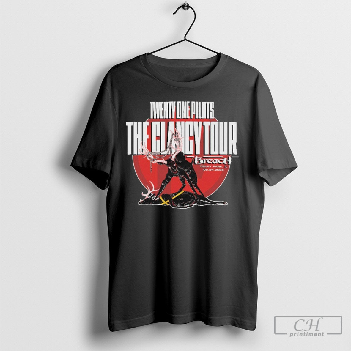 Official Twenty One Pilots The Clancy Tour Tinley Park 2025 Shirt Tee