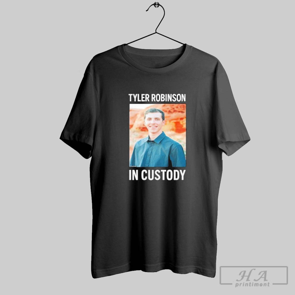 Official Tyler Robinson In Custody T Shirt
