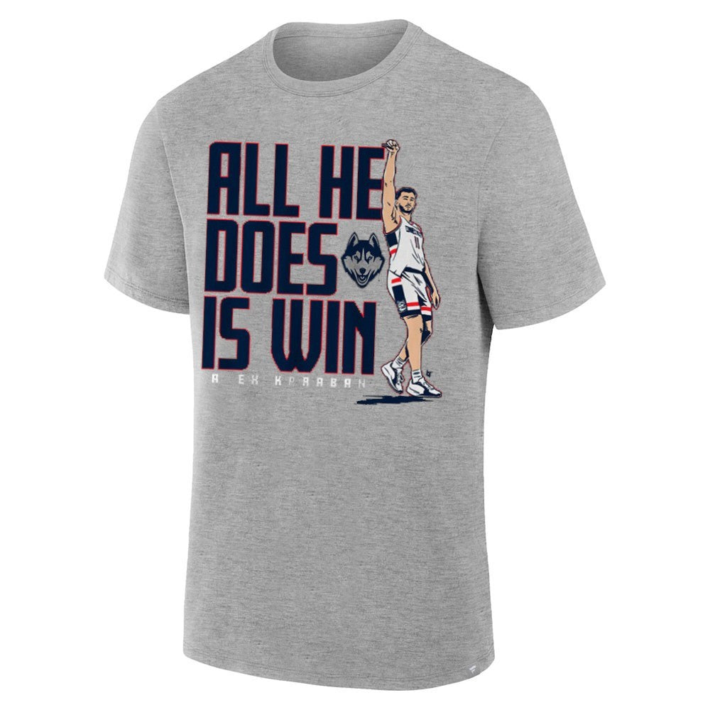 UConn Huskies Alex Karaban All He Does is Win Shirt