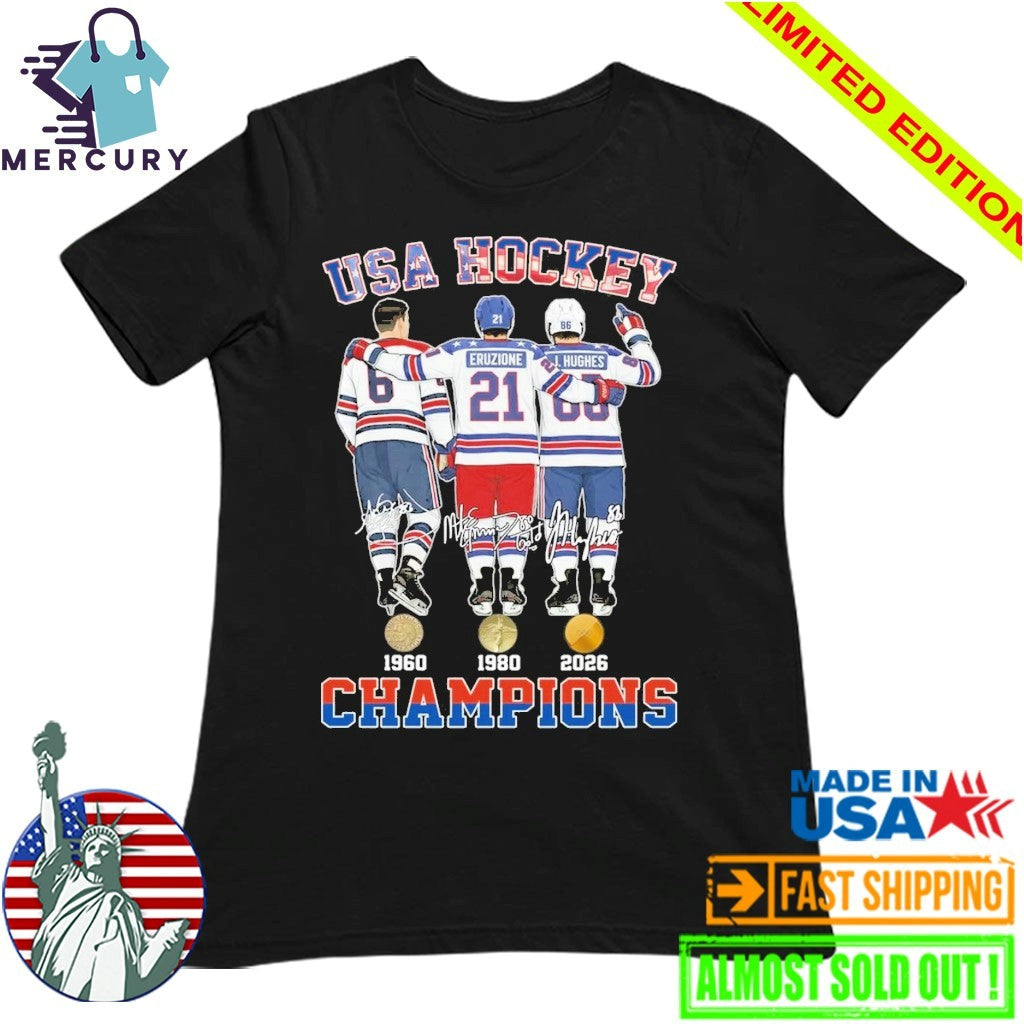 USA Hockey Champions 1960-1980-2026 Signature Shirt