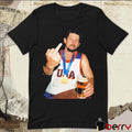 USA Hockey Connor Hellebuyck After Hours Drunk and Smoke Middle Finger t-shirt