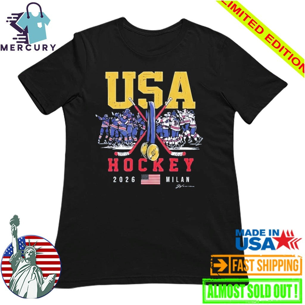USA Hockey Gold Medal Winner 2026 Milan Shirt