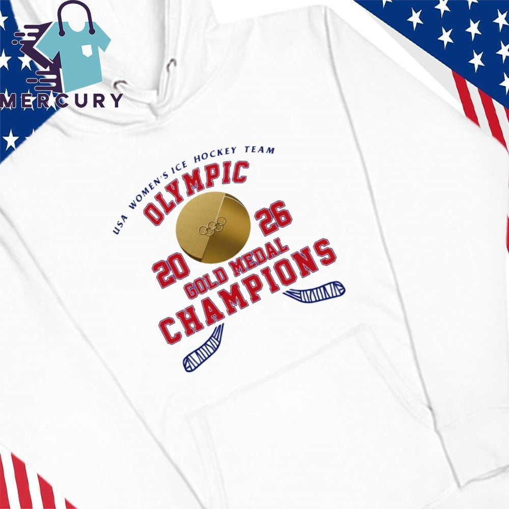 USA Women’s ICE Hockey Team Olympic 2026 Gold Medal Champions Shirt