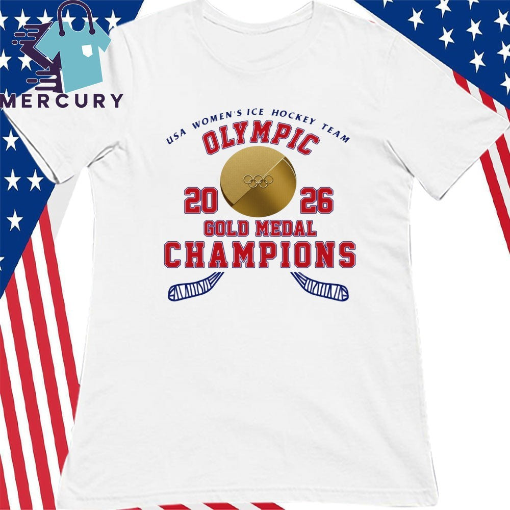 USA Women’s ICE Hockey Team Olympic 2026 Gold Medal Champions Shirt
