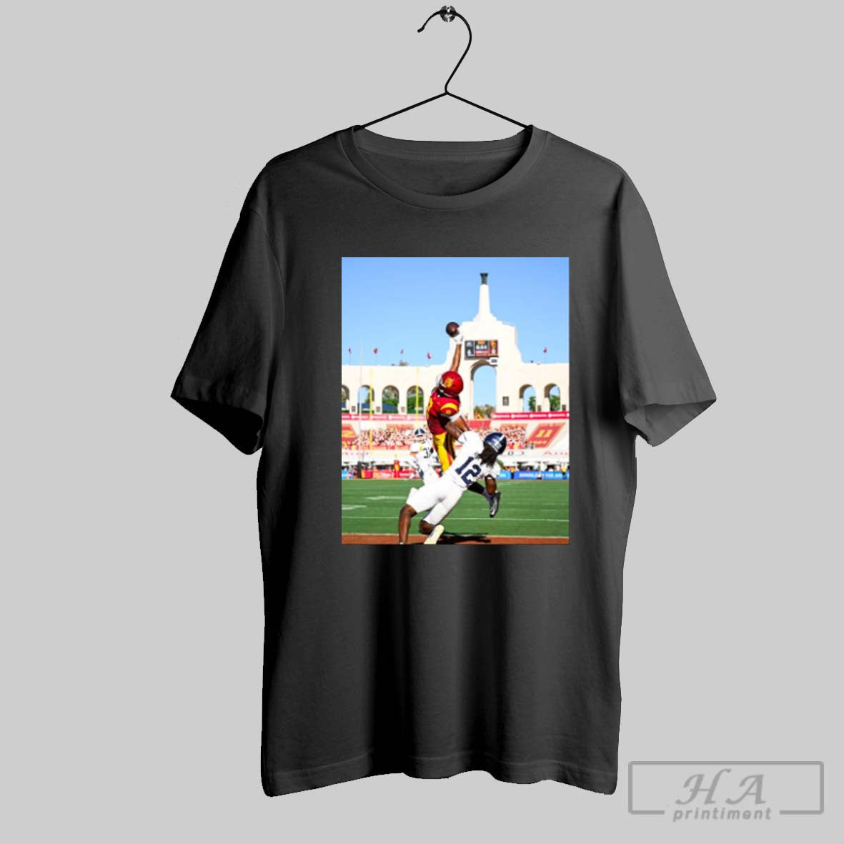 Official Usc Jakobi Lanes One Handed Touchdown Grab Lights Up The Coliseum