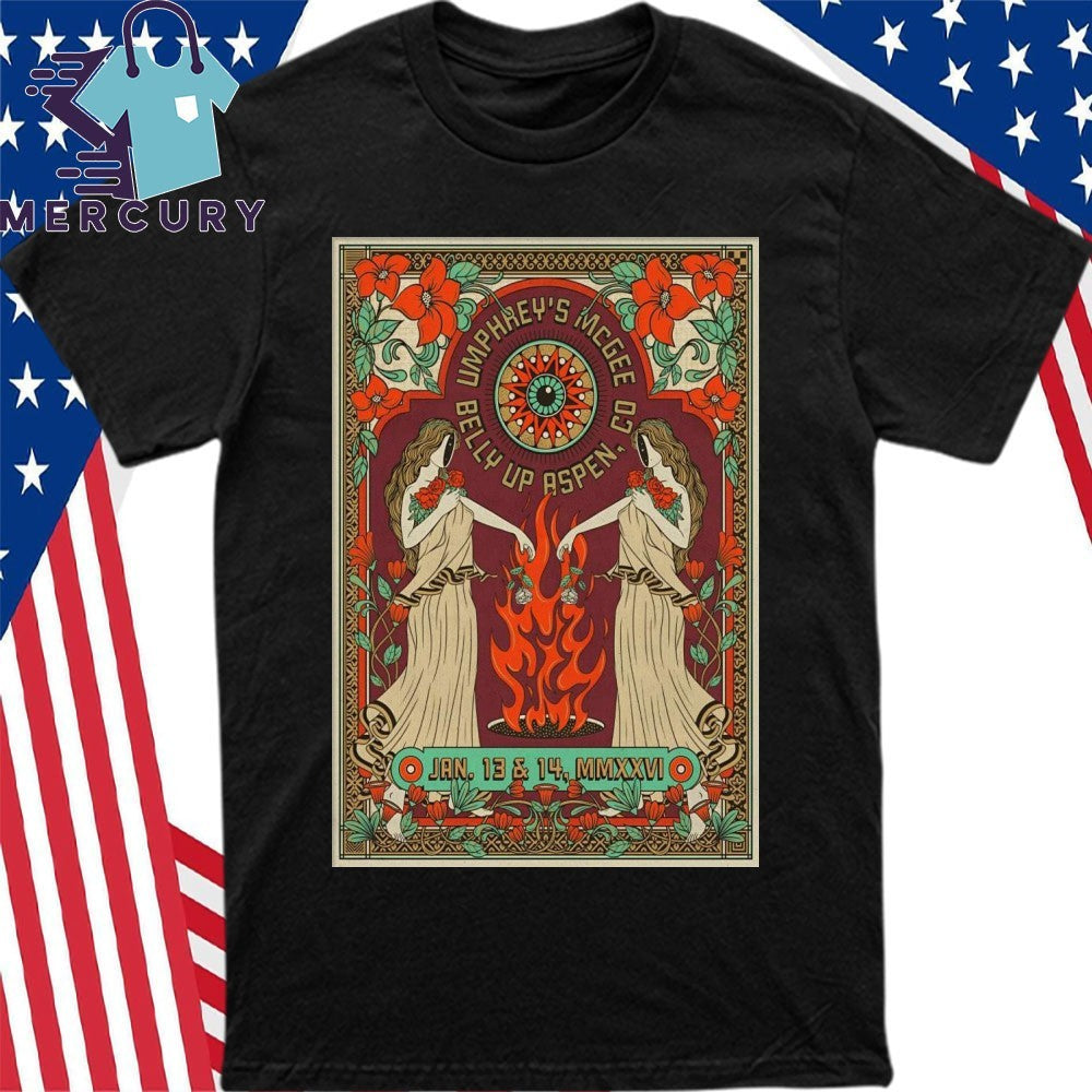 Umphrey’s McGee At Belly Up In Aspen CO On Jan 13-14 2026 Poster Shirt