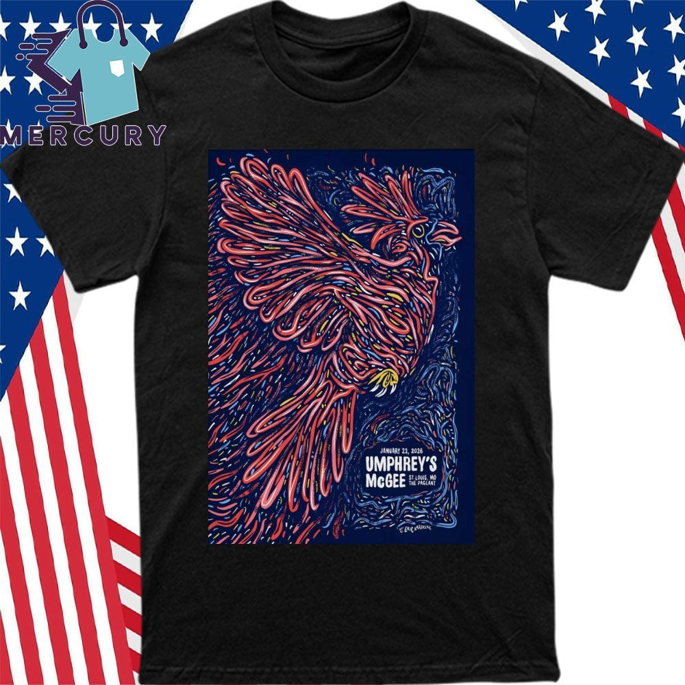 Umphrey’s McGee Jan 22 2026 The Pageant in St. Louis MO Poster Shirt