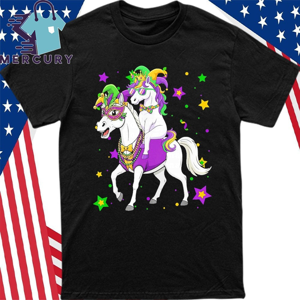 Unicorn Riding Horse Carnival Shirt