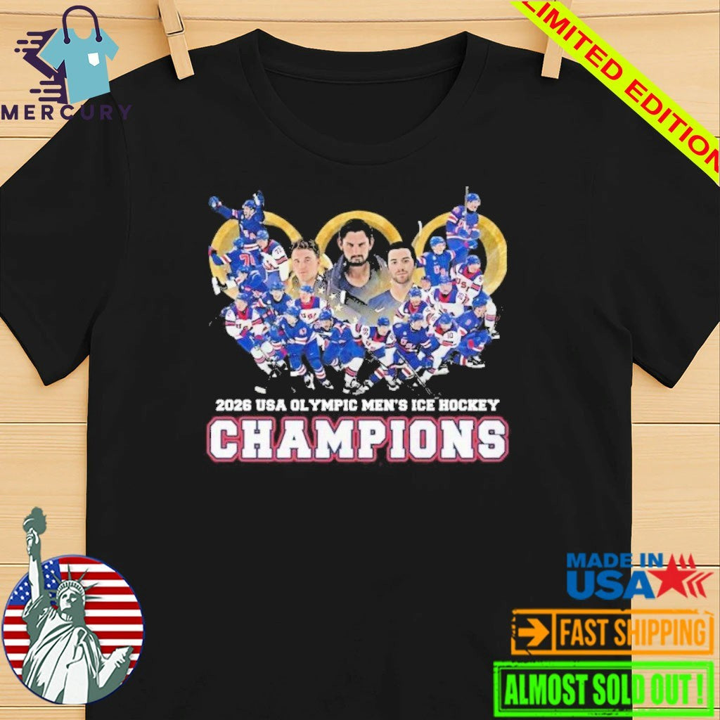 United States Men’s National Ice Hockey Team 2026 Champions Shirt