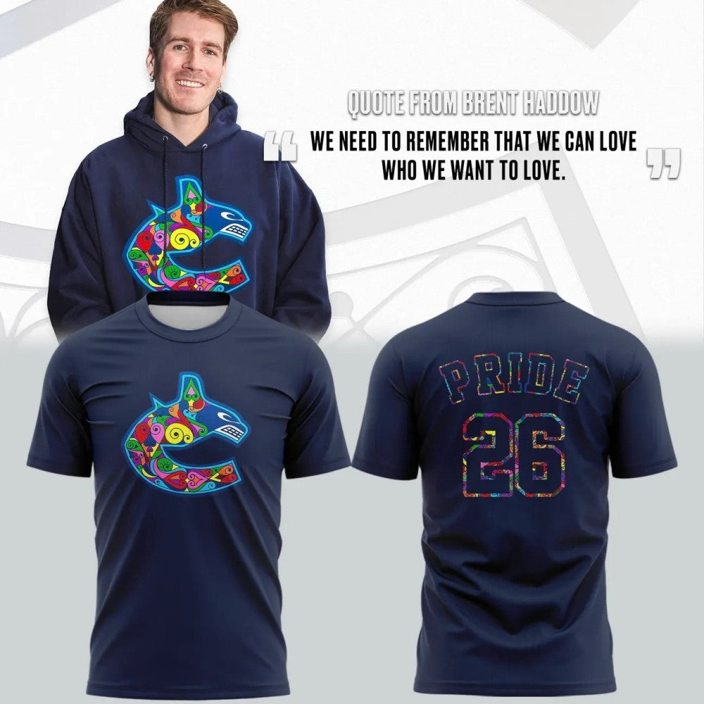 Vancouver Canucks Pride 26 Brent Haddow Shirt