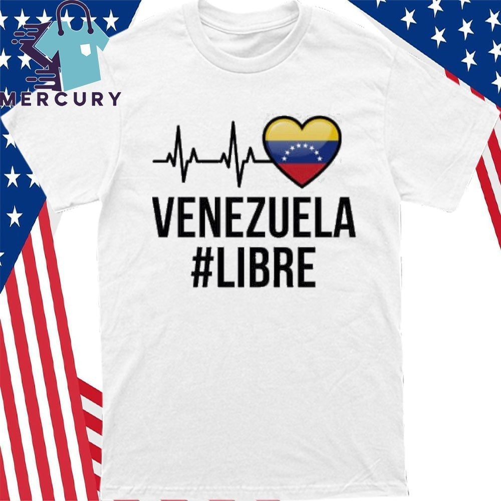 Venezuela Libre Flag Pride Bandera Venezolana Camiseta Root Shirt