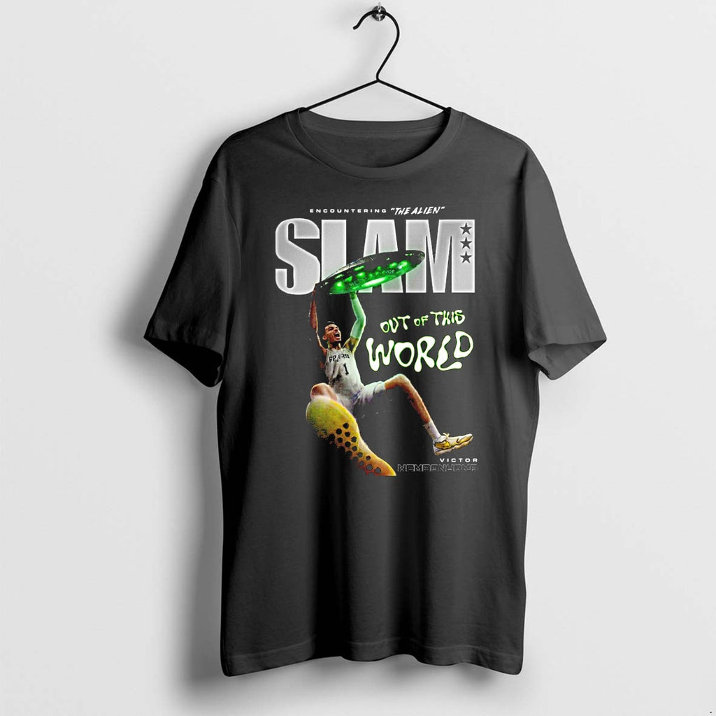 Official Victor Wembanyama Encountering The Alien Slam Out Of This World T Shirts
