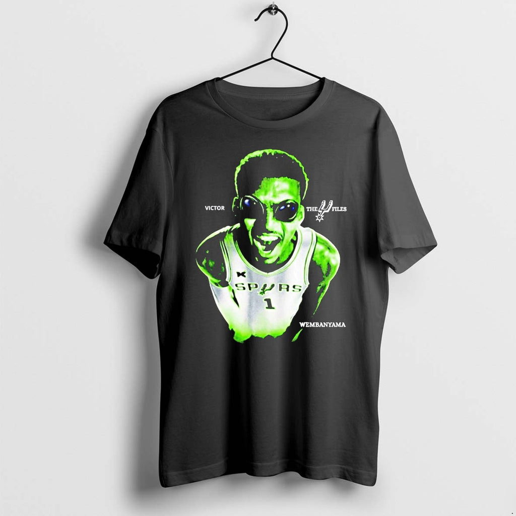 Official Victor Wembanyama Spurs Inspired The Alien Wemby Basketball The X Files T Shirts