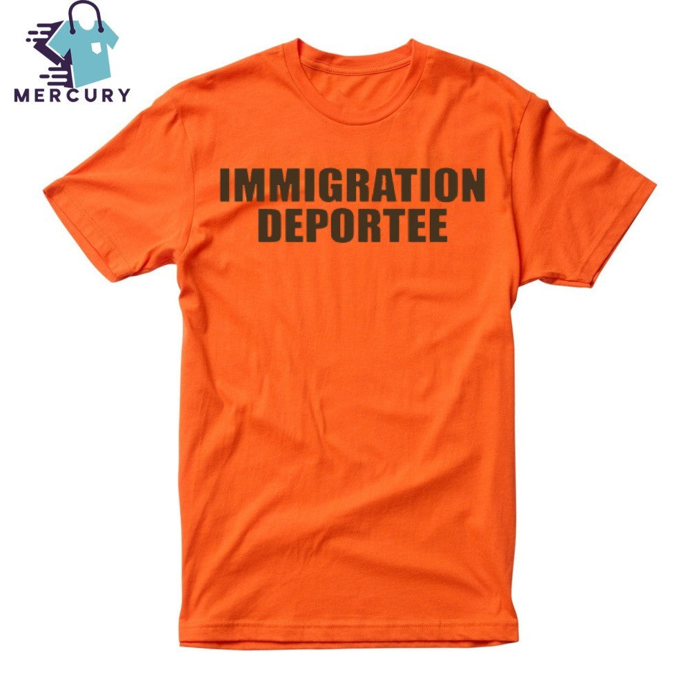 Vitaly Zdorovetskiy wearing Immigration Deportee Shirt