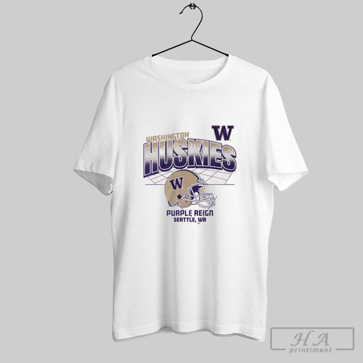 Official Washington Huskies Football Ncaa Purplr Reign Seattle Wa Helmet Grid