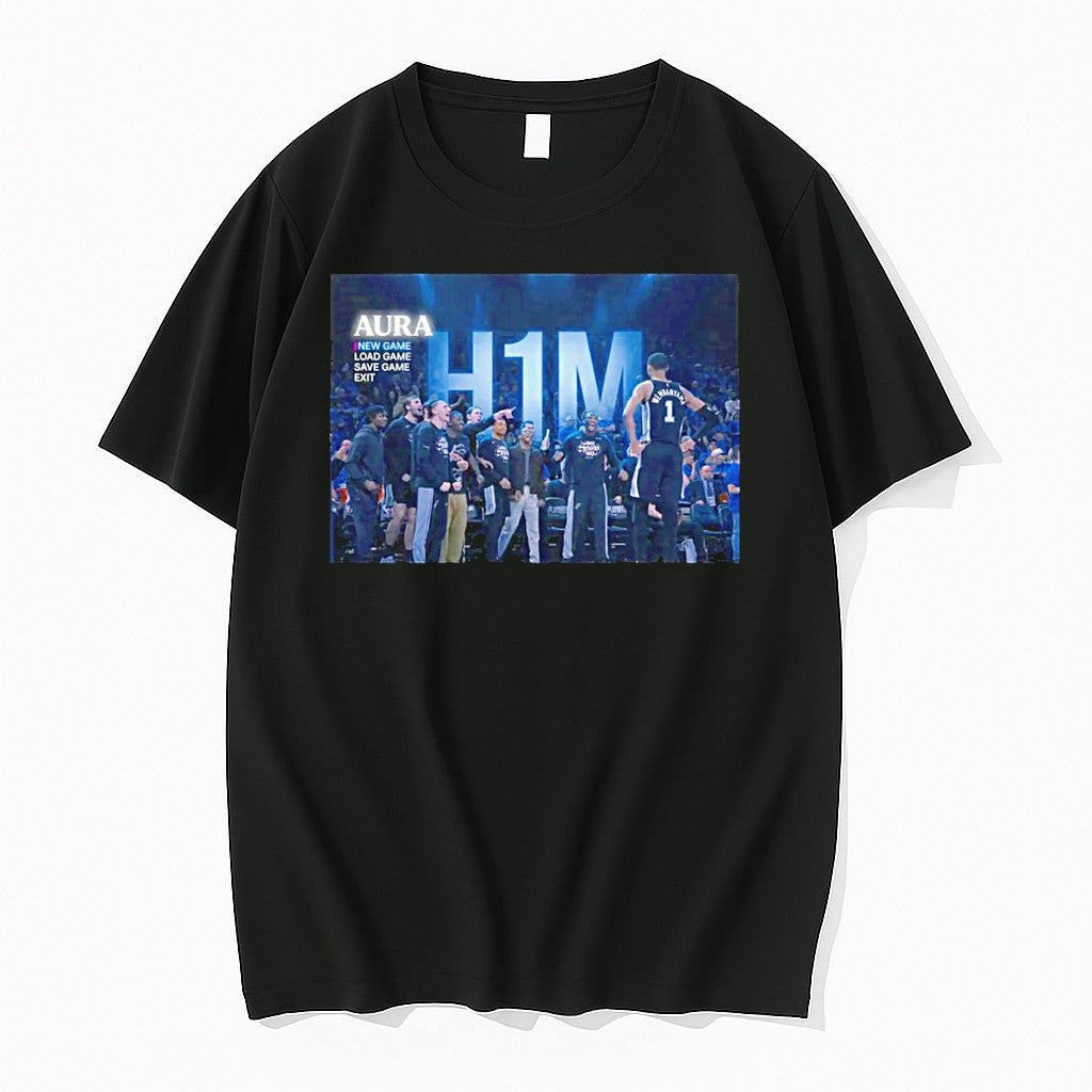 Official Wemby H1m Aura Video Game Loading Screen Parody T Shirts Jpg