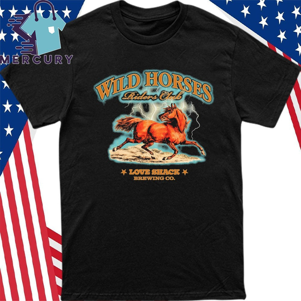 Wild Horses Riders Club Love Shack Brewing Co Shirt