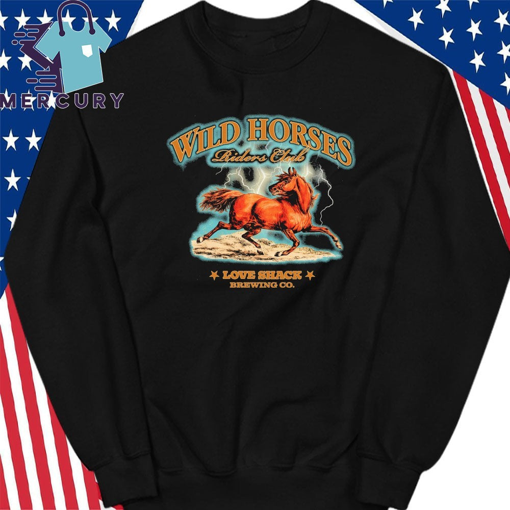 Wild Horses Riders Club Love Shack Brewing Co Shirt
