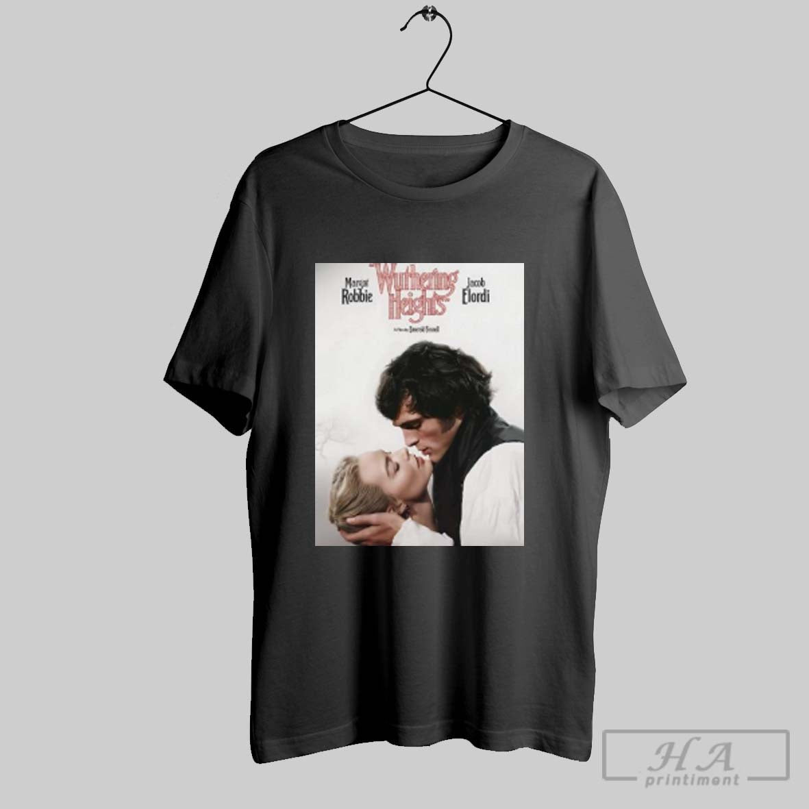 Official Wuthering Heights Movie Margot Robbie And Jacob Elordi Graphic T Shirt White
