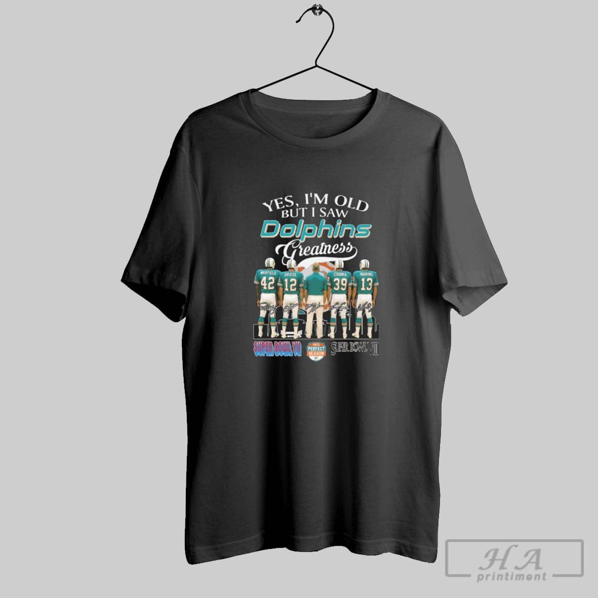 Official Yes Im Old But I Saw Dolphins Greatness Warfield Griese Csonka And Marind Signatures