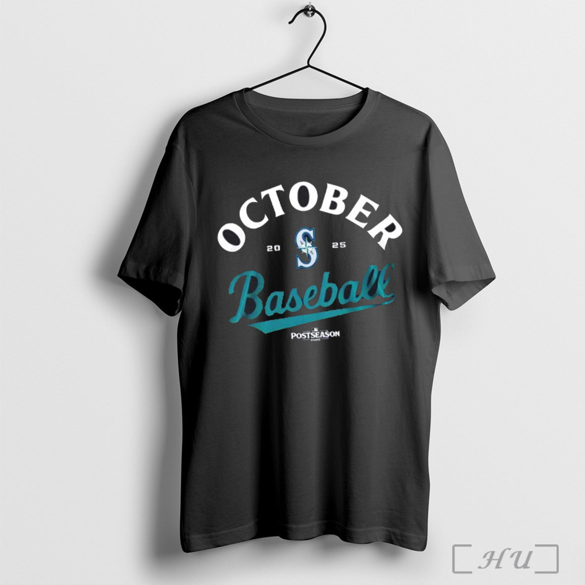 Officials 2025 Mlb October Ready Postseason Seattle Mariners T Shirt