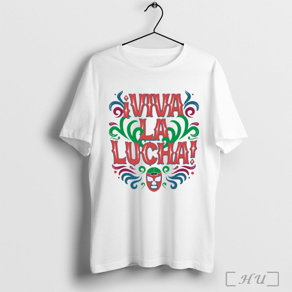 Officials Aew Hispanic Heritage Month Viva La Lucha 2025 T Shirt