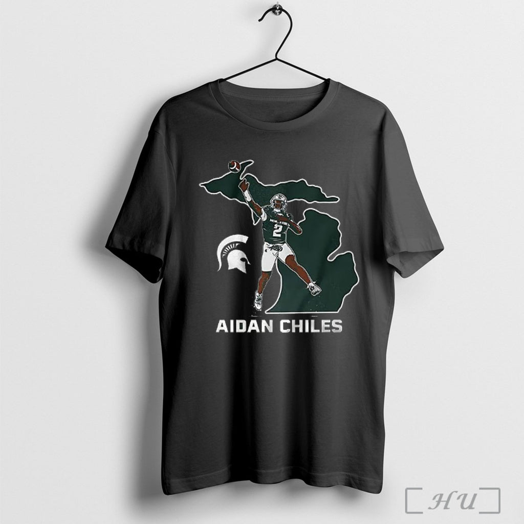 Officials Aidan Chiles State Star Michigan State Football T Shirt