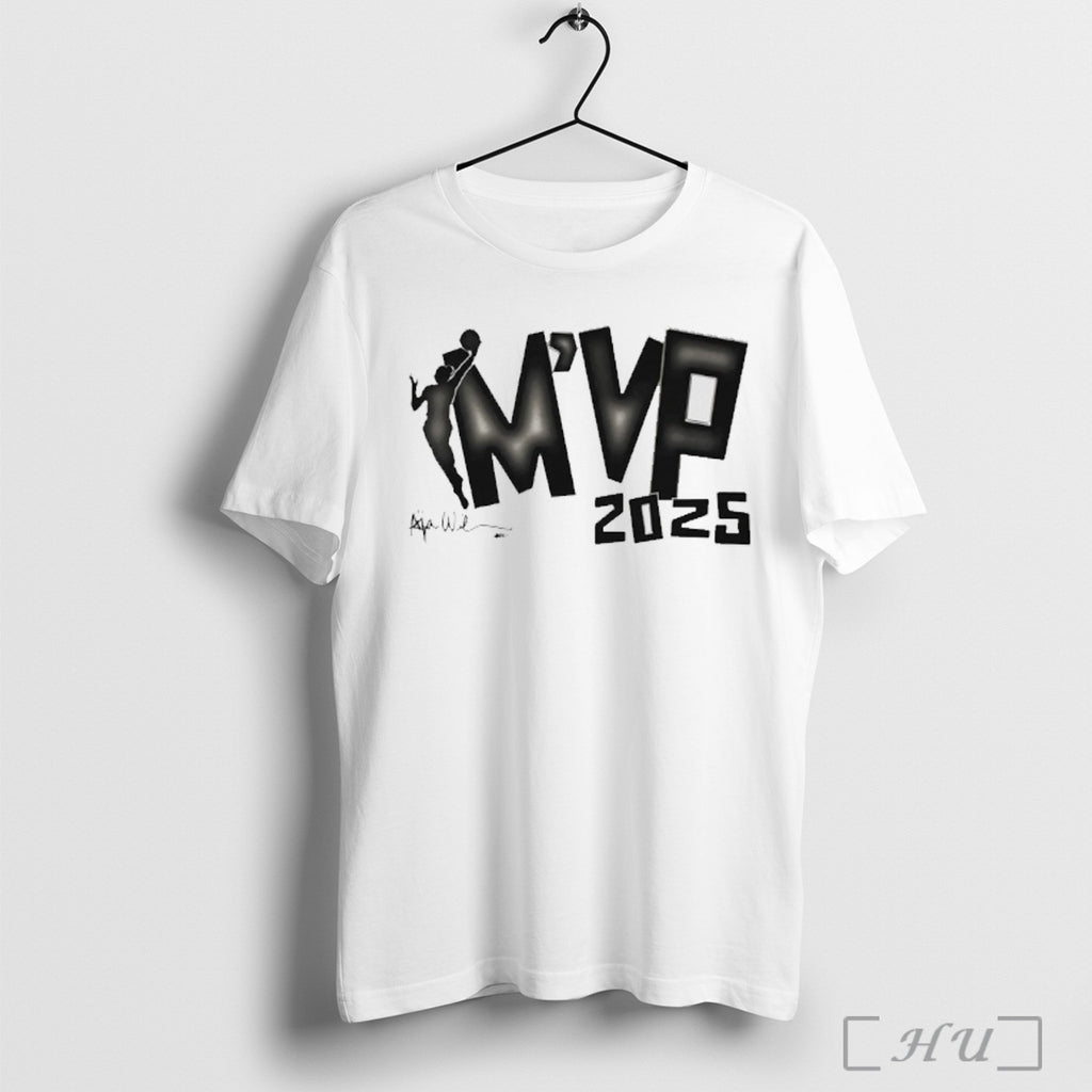 Officials Aja Wilson Las Vegas Aces Won The 2025 Wnba Mvp Signature T Shirt