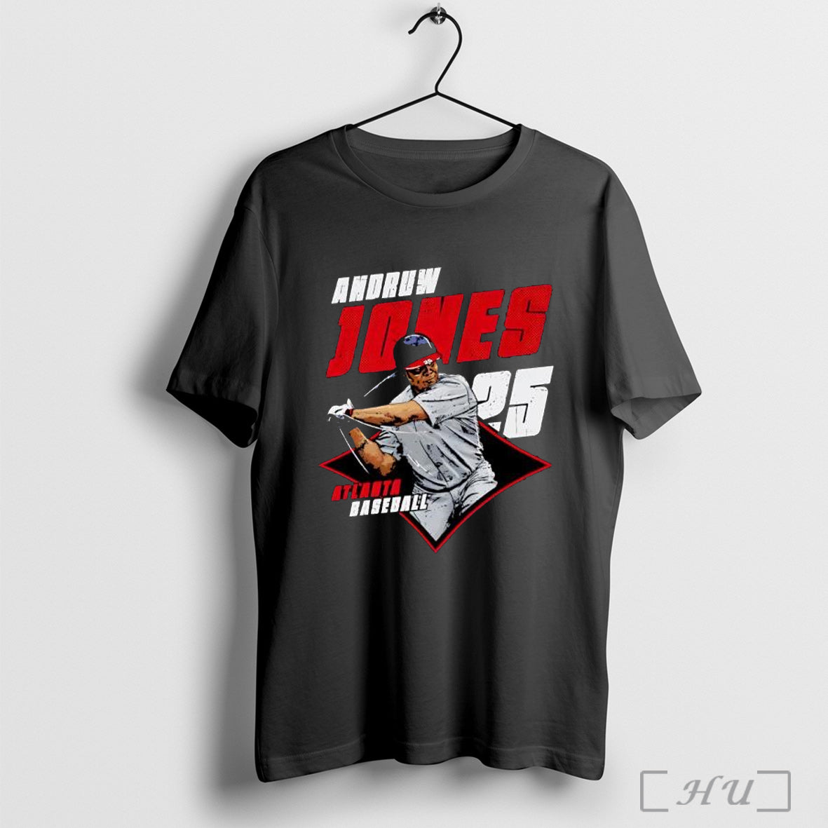 Officials Andruw Jones Atlanta Diamond 25 T Shirt