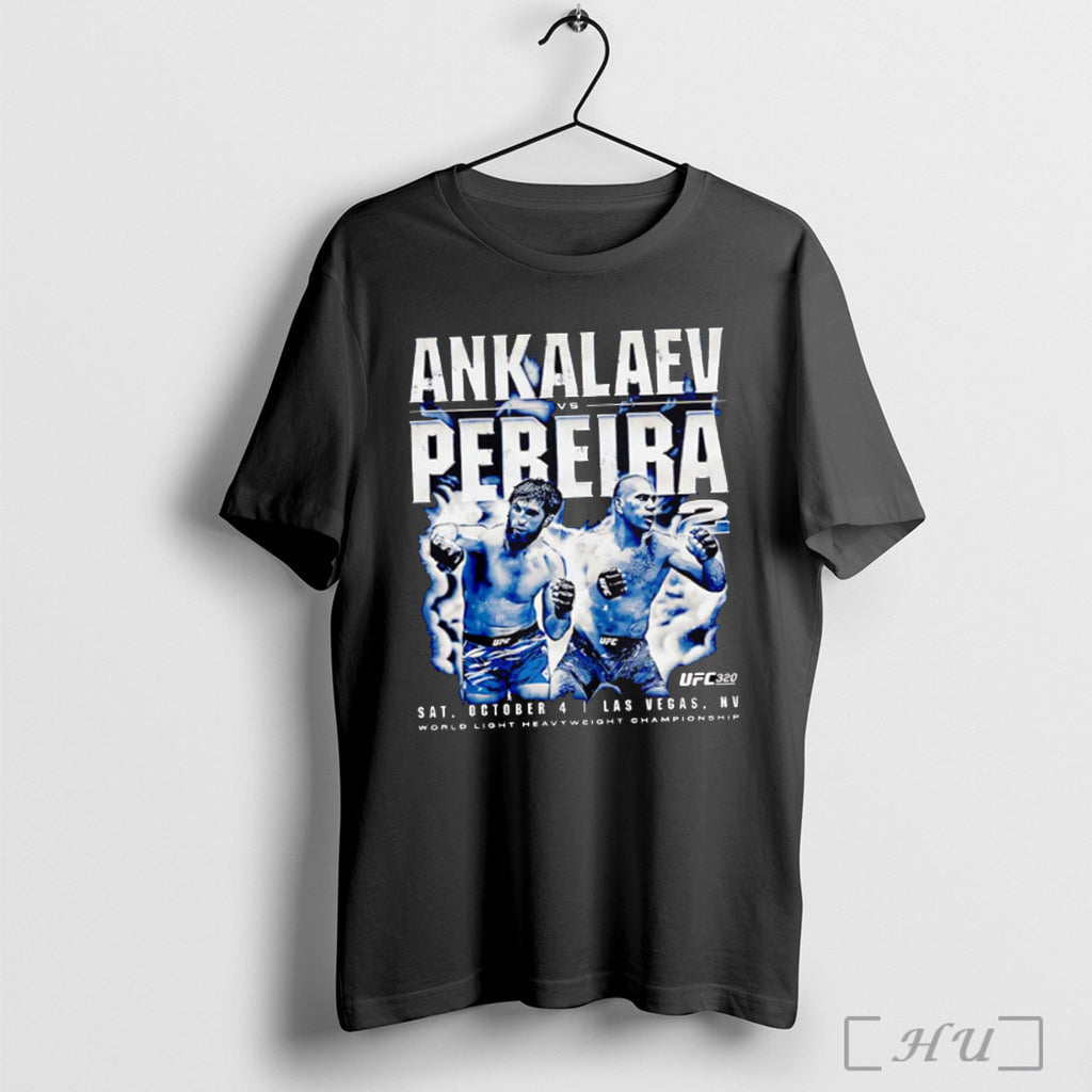 Officials Ankalaev Vs Pereira 2 Ufc 320 World Light Heavyweight Championship T Shirt