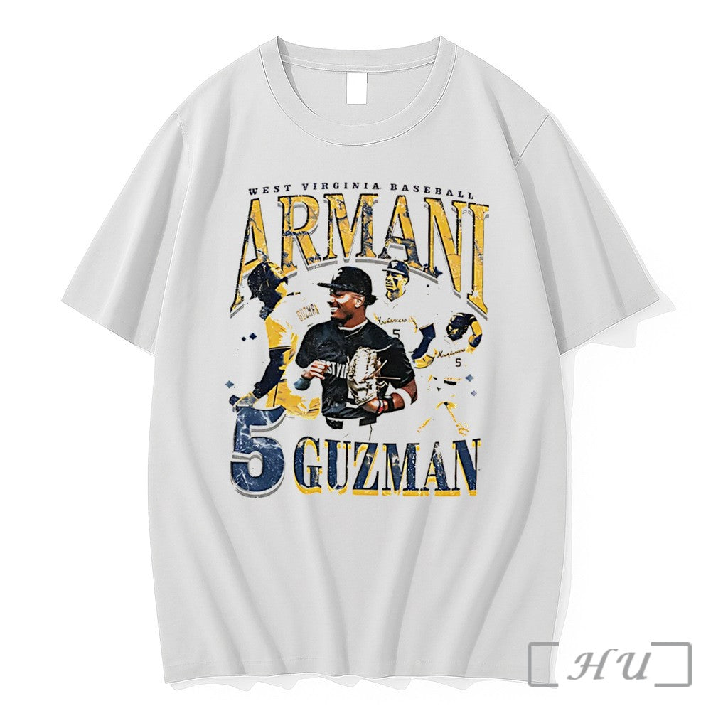 Officials Armani Guzman West Virginia Mountaineers Vintage Tee