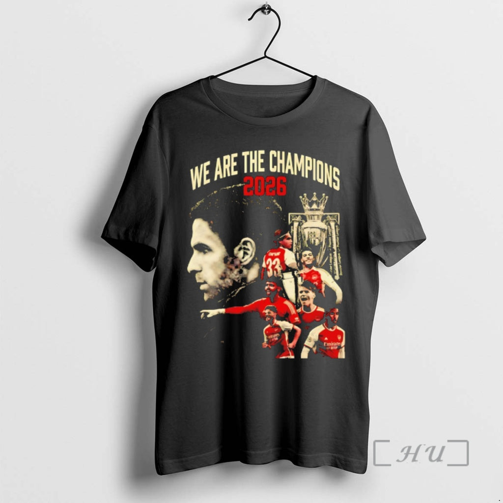 Officials Arsenal Fc North London Forever We Are The Champions 2026 Graphic Premium T Shirts