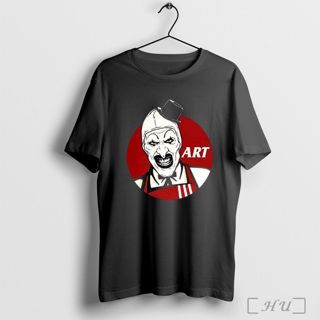 Officials Art The Clown Terrifier Kfc Style Logo Halloween T Shirt