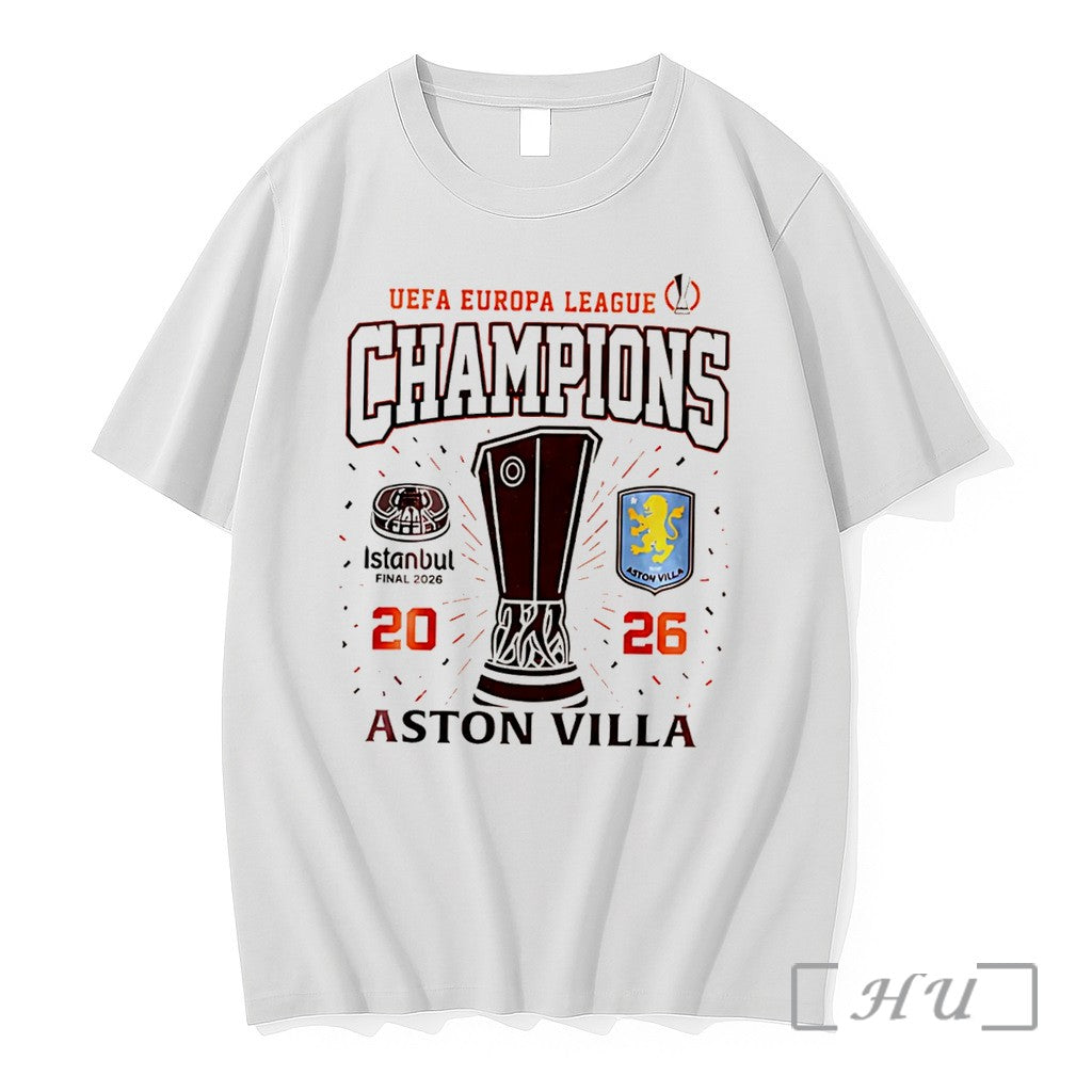 Officials Aston Villa Uefa Europa League Champions 2026 Trophy Tee