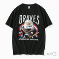Officials Atlanta Braves Americas Pastime 250th Tri Blend Tee