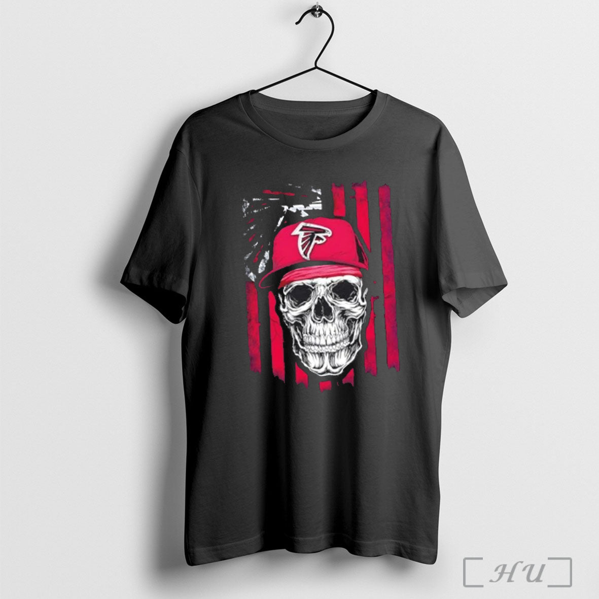 Officials Atlanta Falcons X Skull Hip Hop Us Flag T Shirt