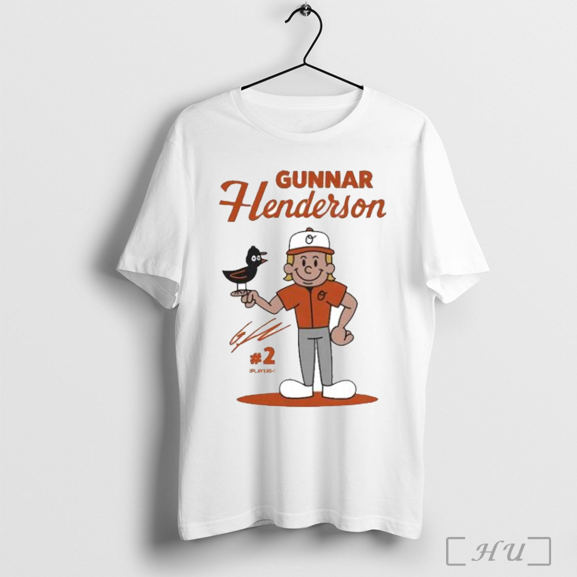 Officials Baltimore Orioles Gunnar Henderson Summer Cartoon T Shirt