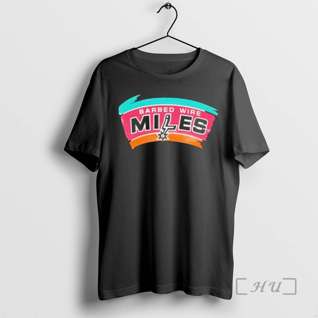 Officials Barbed Wire Miles San Antonio Basketball Logo